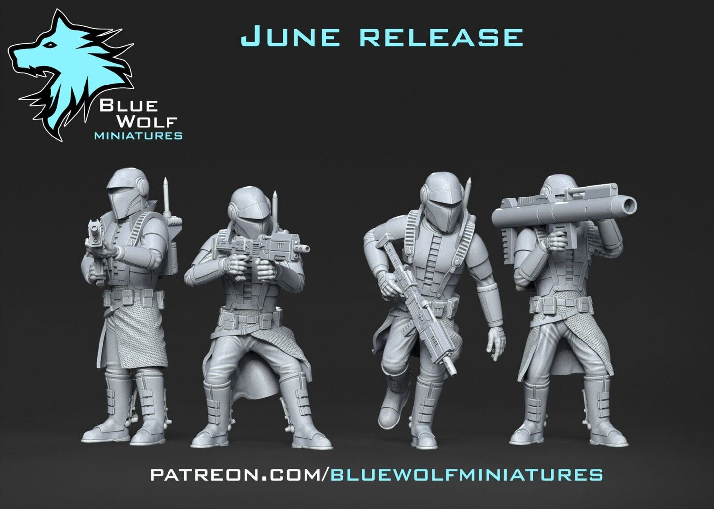 Nimbus Commandos Star Wars Legion 3D Printed Resin BlueWolf Miniatures