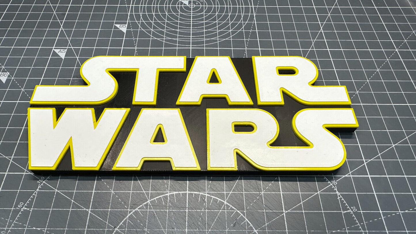 Star Wars Letters - 3D Printed Sign Stand