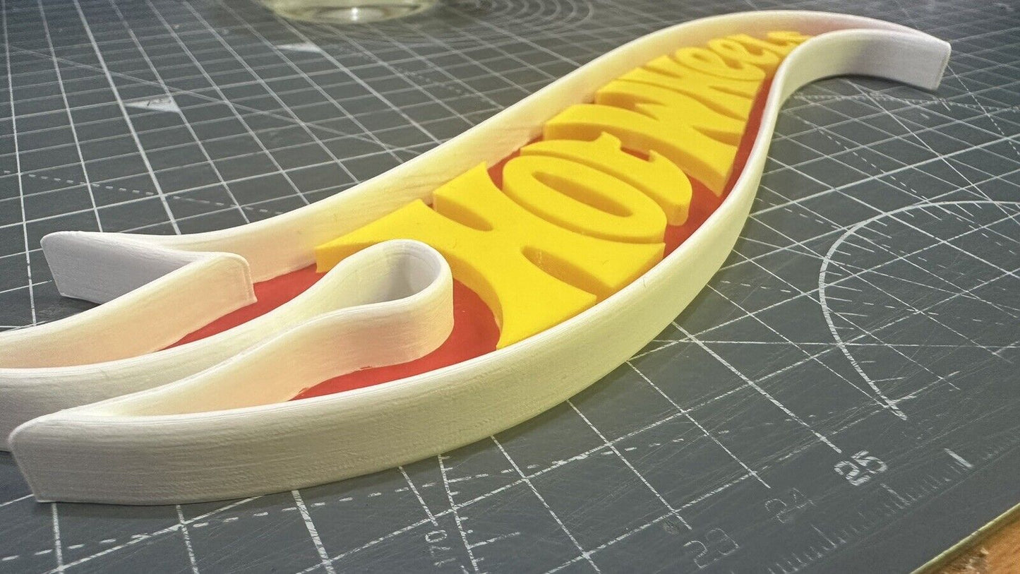 Hot Wheels - 3D Printed Sign Stand FAN ART