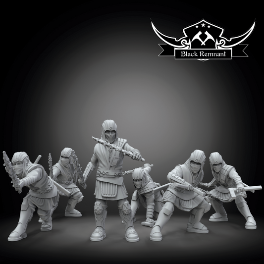 Kage Warriors 6x Star Wars Legion compatible 3D Resin Miniatures