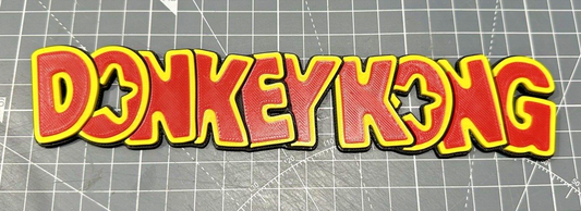 Donkey Kong - 3D Printed Sign Stand