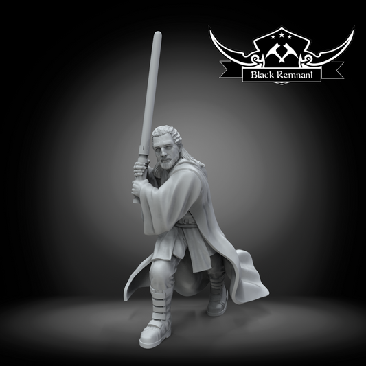 Qui Gon Jinn  - Star Wars Legion compatible 3D Printed Resin Miniatures