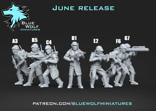 Nimbus Commandos Star Wars Legion 3D Printed Resin BlueWolf Miniatures