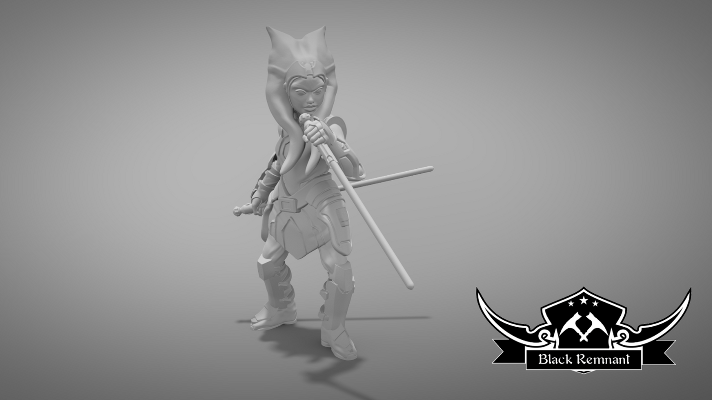 Ahsoka Tano- Star Wars Legion compatible 3D Printed Resin Miniatures