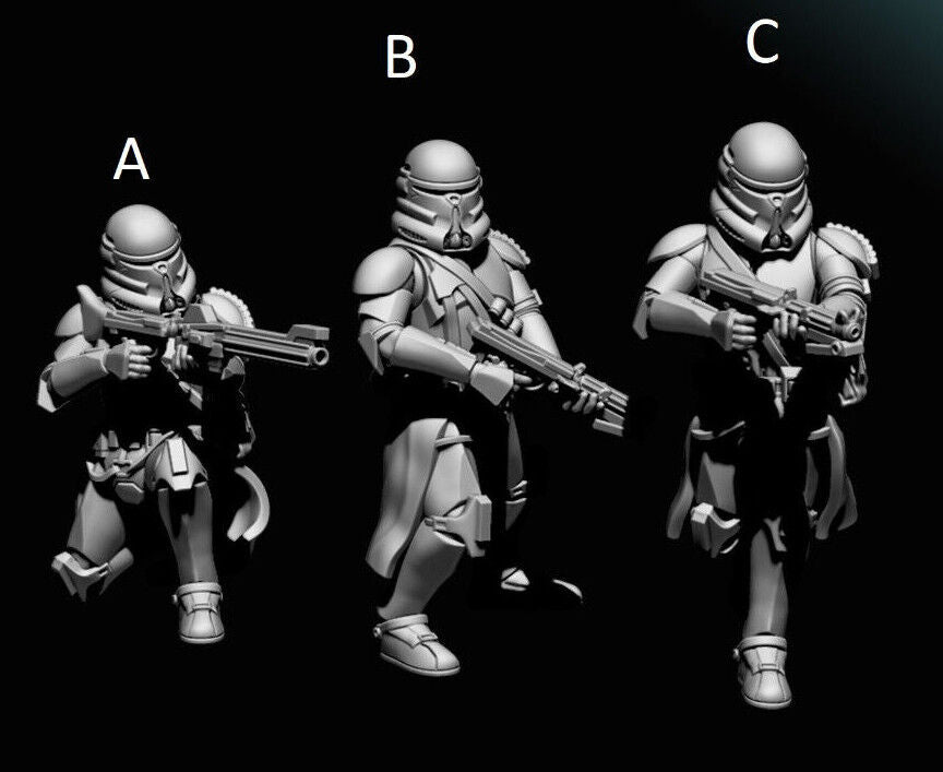 Airbourne Clone Troopers- Star Wars Legion 3D Printed Resin BlueWolf Miniatures