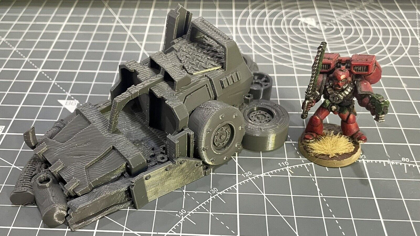 Ork Orruk Barricade Terrain 28mm Miniature compatible WarHammer 40k 3D Printed