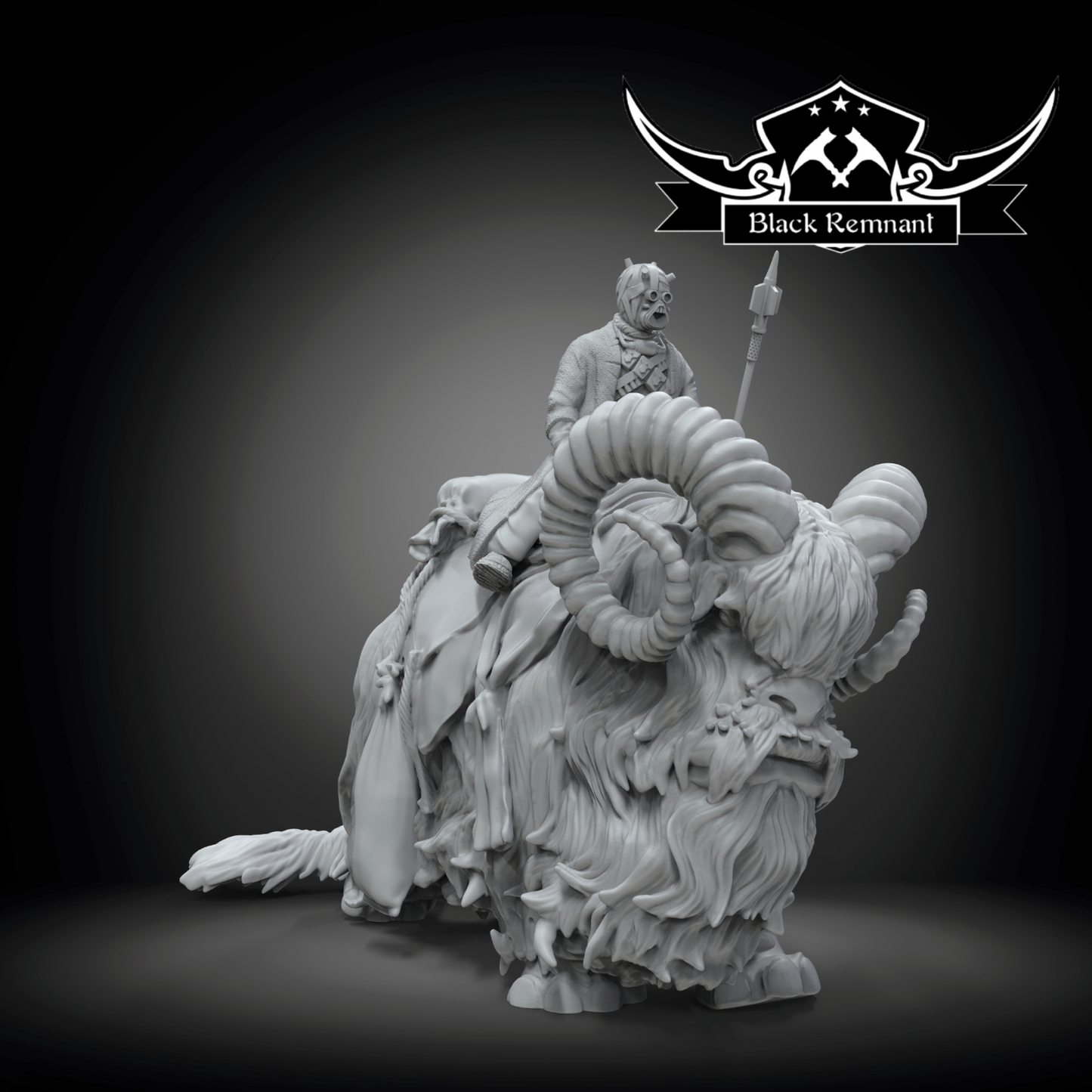 Tusken Raider & Bantha - Star Wars Legion compatible 3D Printed Resin Miniatures