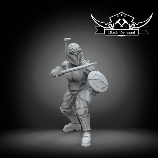 Bo Katan Kryze v1 - Star Wars Legion compatible 3D Printed Resin Miniatures