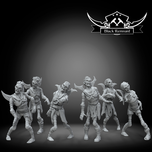 NightSister Zombies 6x Star Wars Legion compatible 3D Resin Miniatures