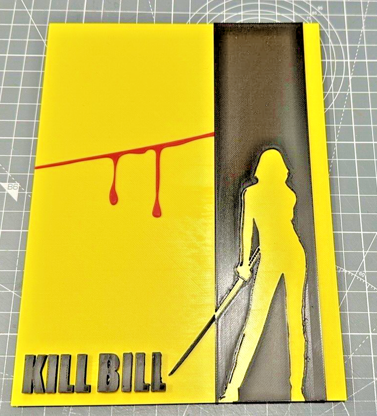 Kill Bill  - 3D Printed Sign Stand