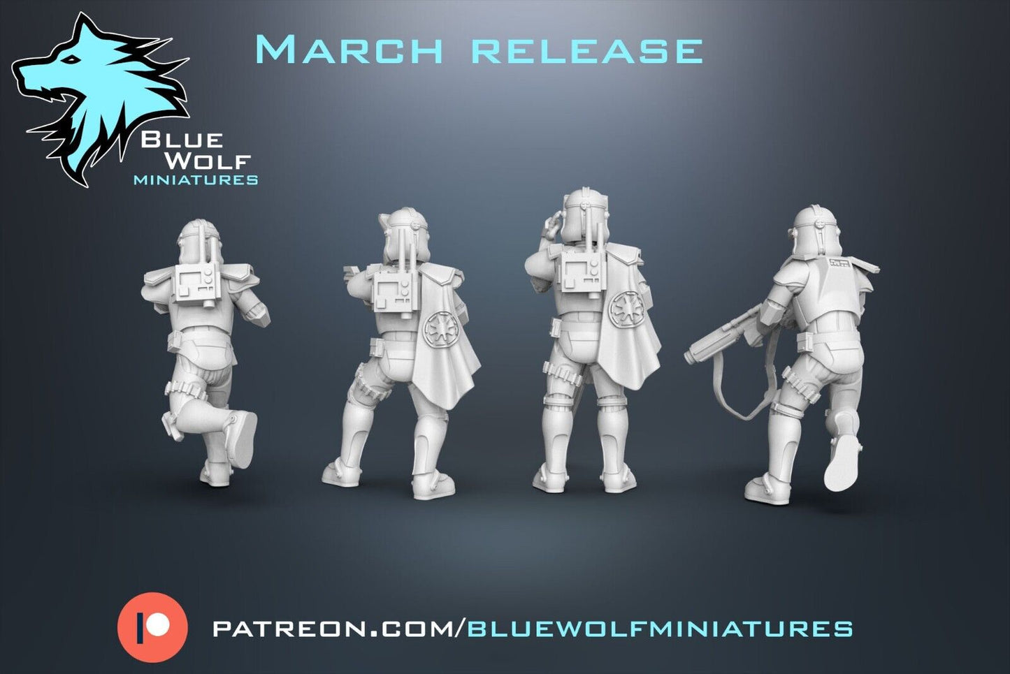 ARF Specialists v2 - Star Wars Legion 3D Printed Resin BlueWolf Miniatures