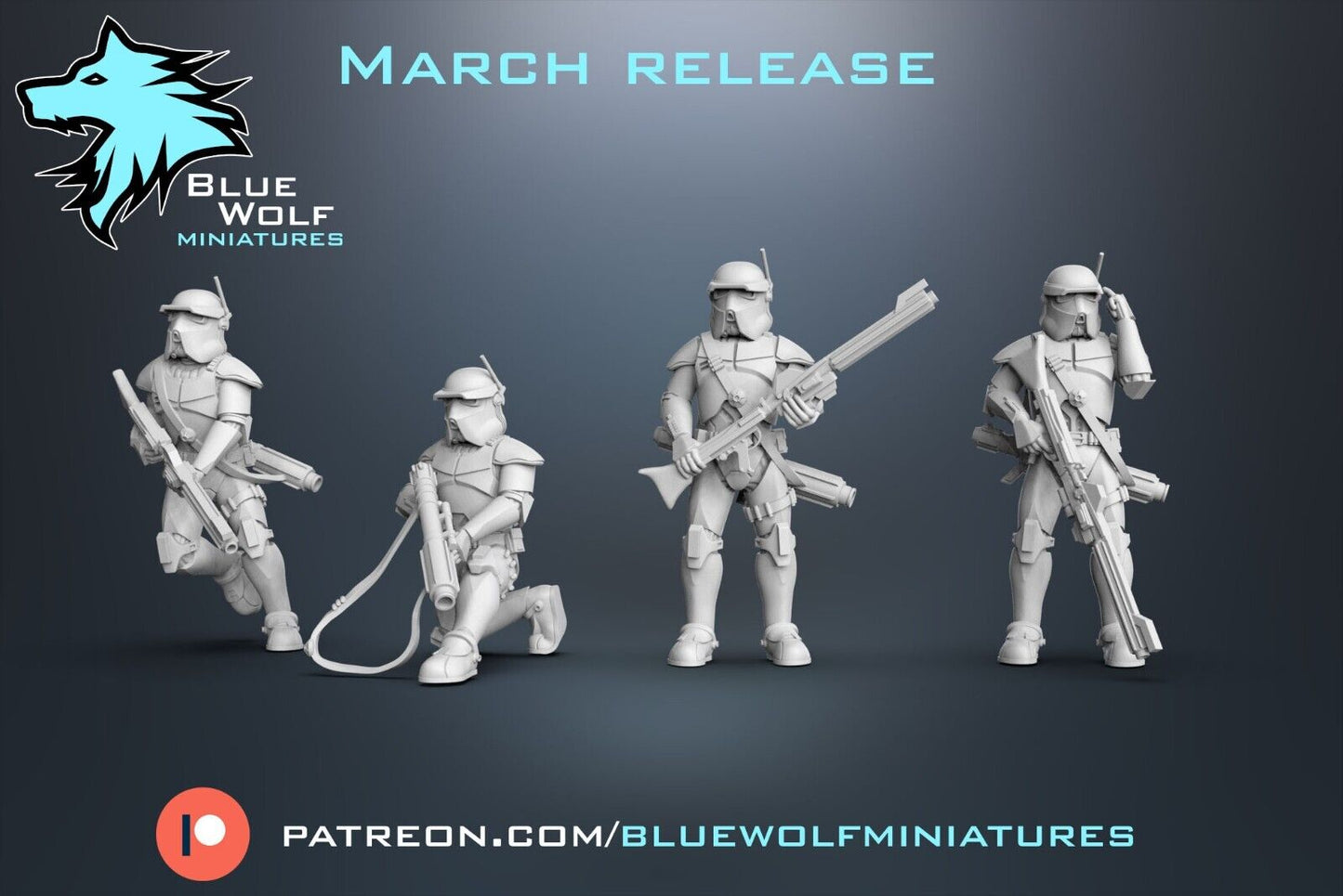 AT RT Specialists - Star Wars Legion 3D Printed Resin BlueWolf Miniatures