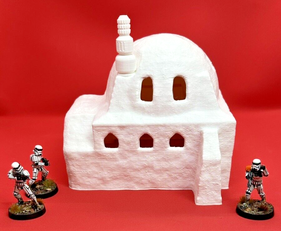 Desert House Garage 28mm Scenery terrain compatible Star Wars Legion 3D Printed