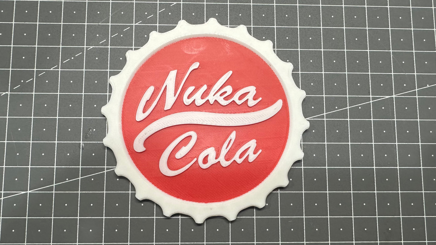 Nuka Cola Logo - 3D Printed Sign Fallout