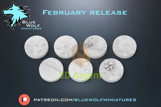 7 Beach themed- Star Wars Legion 3D Printed Resin BlueWolf Bases Toys & Games:Wargames & Role-Playing:Star Wars