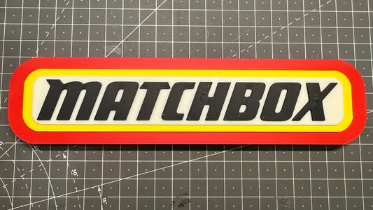 Matchbox Logo - 3D Printed Sign Stand
