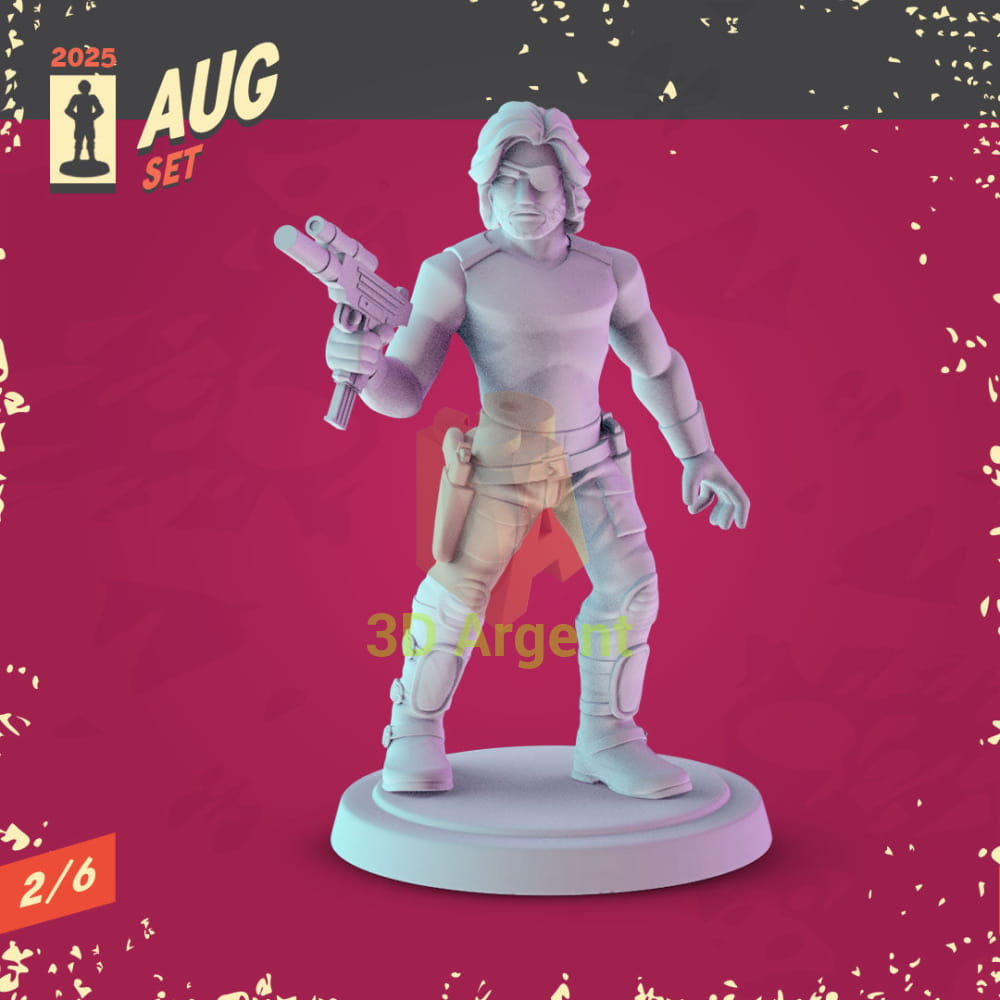 80s Action Heroes Miniatures – Snake Rambo Commando McClane Maverick Axel Foley 32 mm Resin Figures RPG D&D Display 1