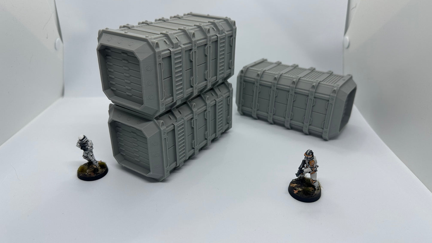 Heavy Armoured Container 40K Necromunda Scifi Scatter Terrain 28mm Stargrave