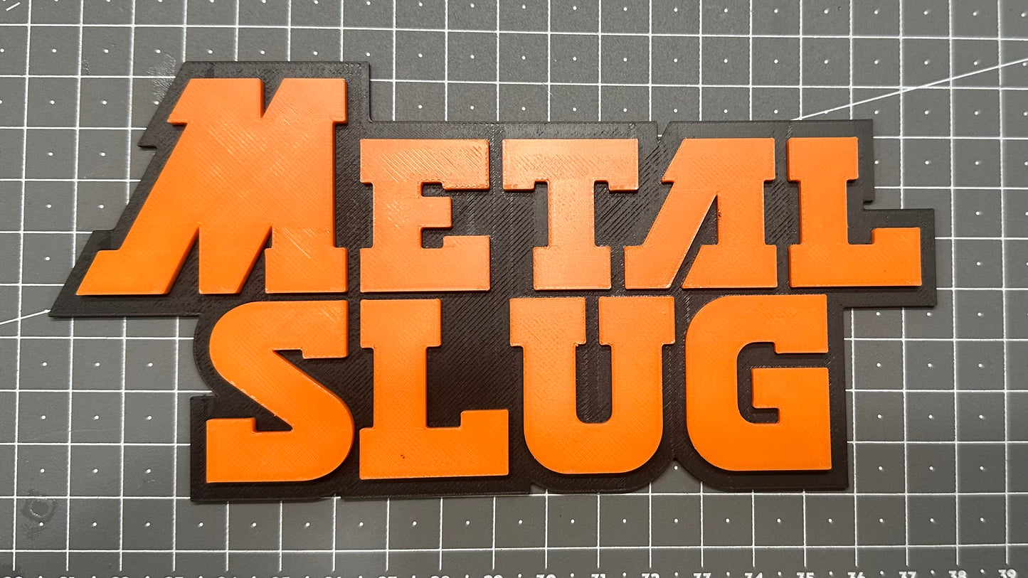 Metal Slug Sign - 3D Printed Sign