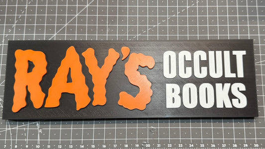 Ray's Occult Books GhostBusters Sign Stand- 3D Printed