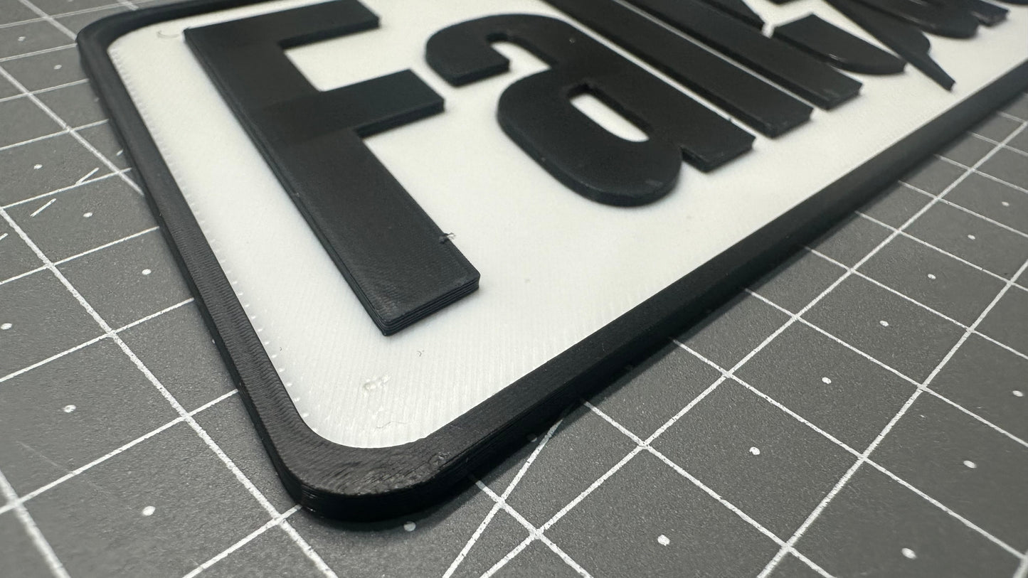 Fallout Logo - 3D Printed Sign