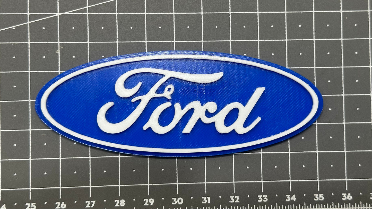 Ford Logo Sign - 3D Printed Sign