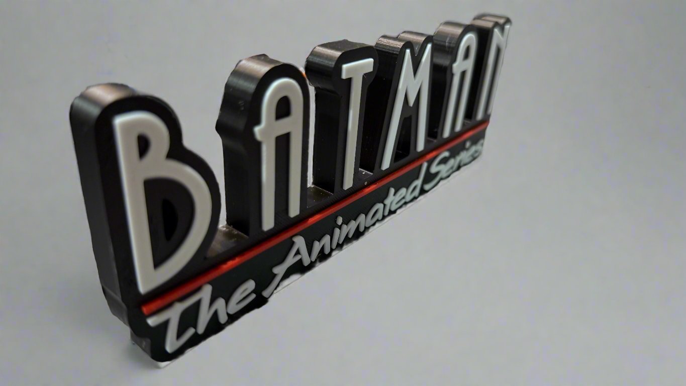 Batman The Animated Series Sign Stand- 3D Printed