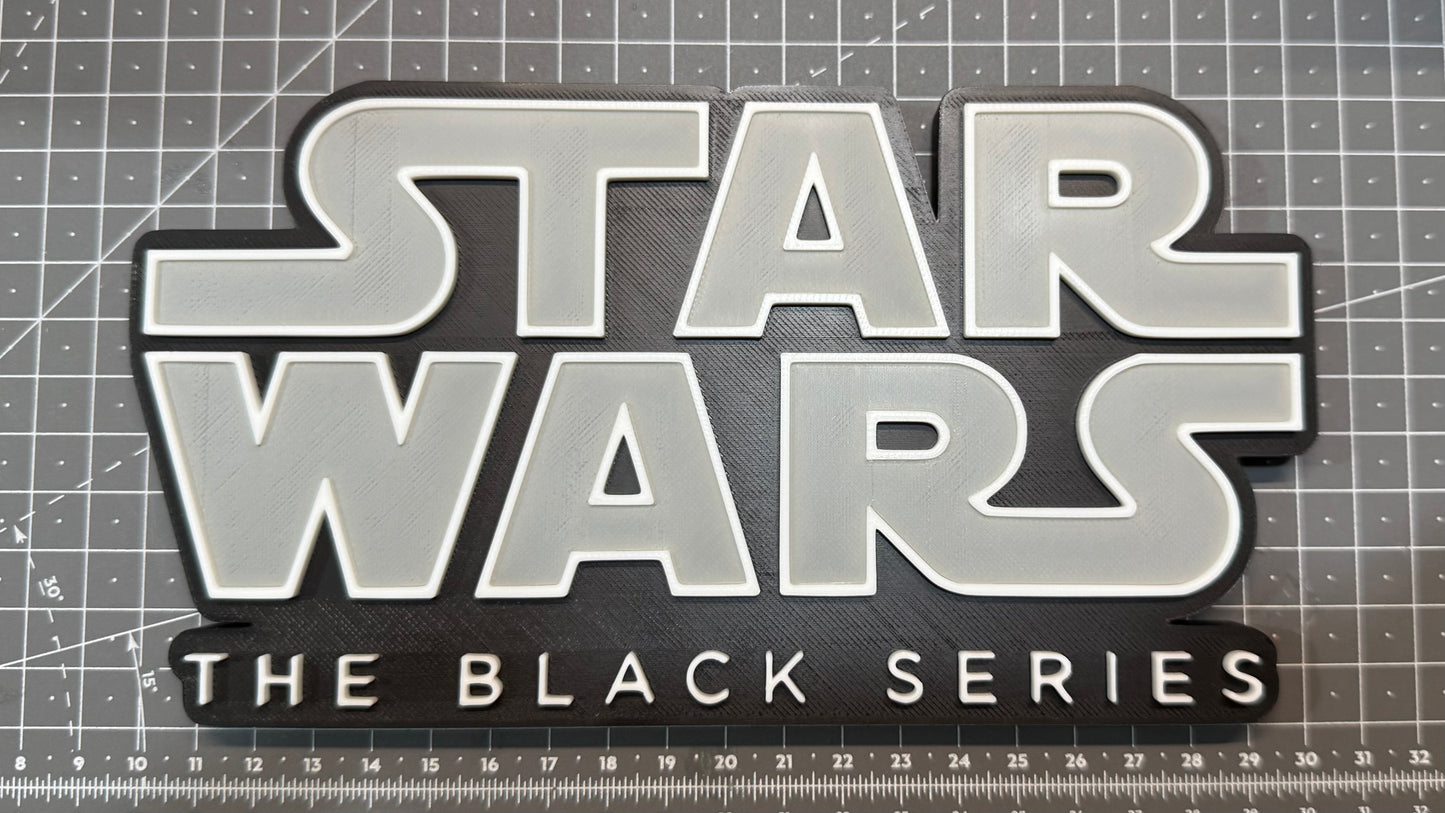 Star Wars The Black Series Sign Stand- 3D Printed