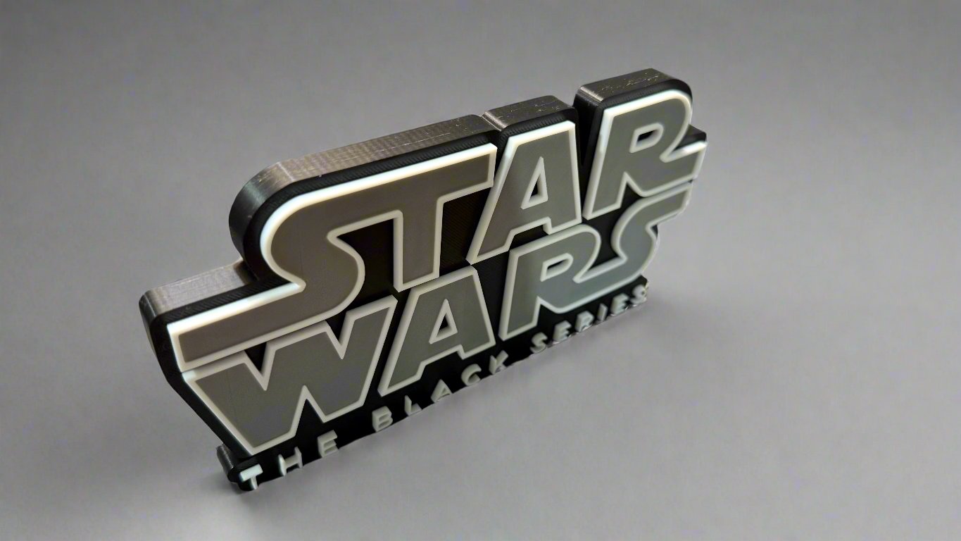 Star Wars The Black Series Sign Stand- 3D Printed