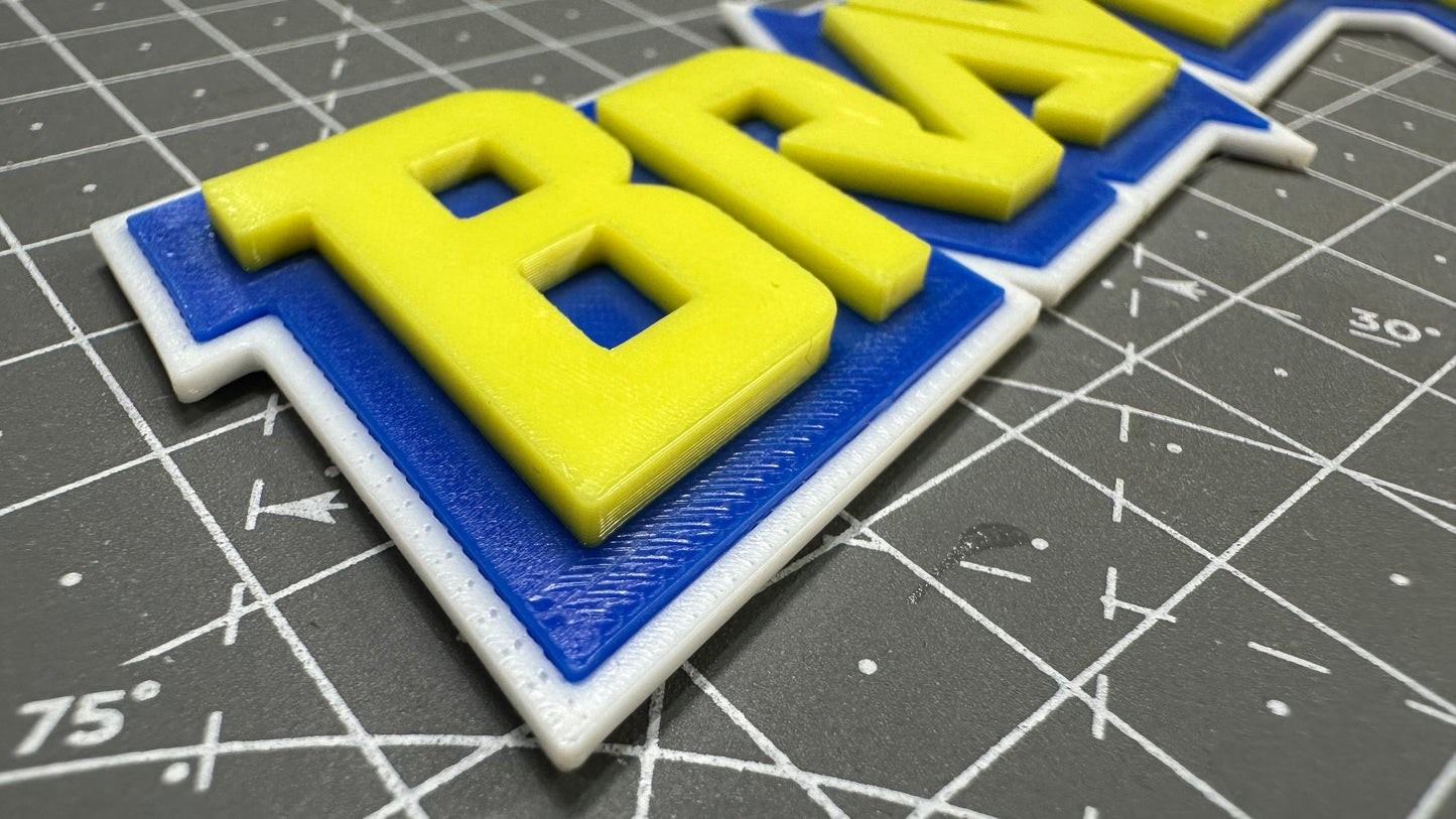 Bravestarr Logo - Movie Retro 3D Printed Sign