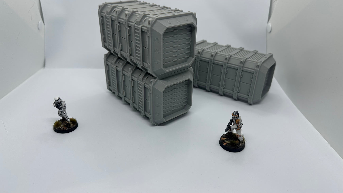 Heavy Armoured Container 40K Necromunda Scifi Scatter Terrain 28mm Stargrave