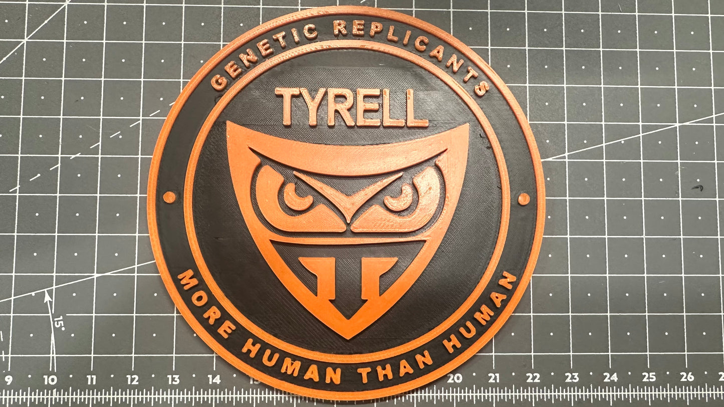 Tyrell Corporation Logo BladeRunner - 3D Printed Sign