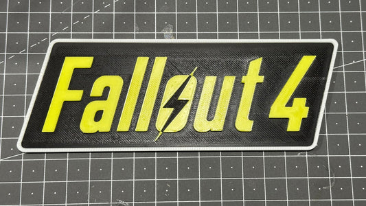 Fallout 4 Logo - 3D Printed Sign