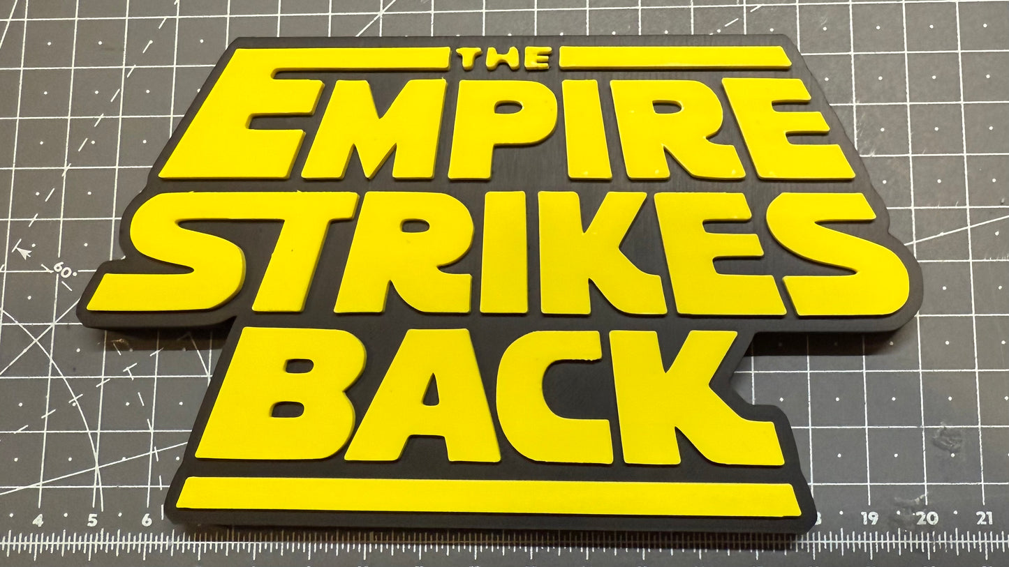 Star Wars Empire Return of the Jedi Movie Logo 3 Designs - 3D Printed Sign Stand