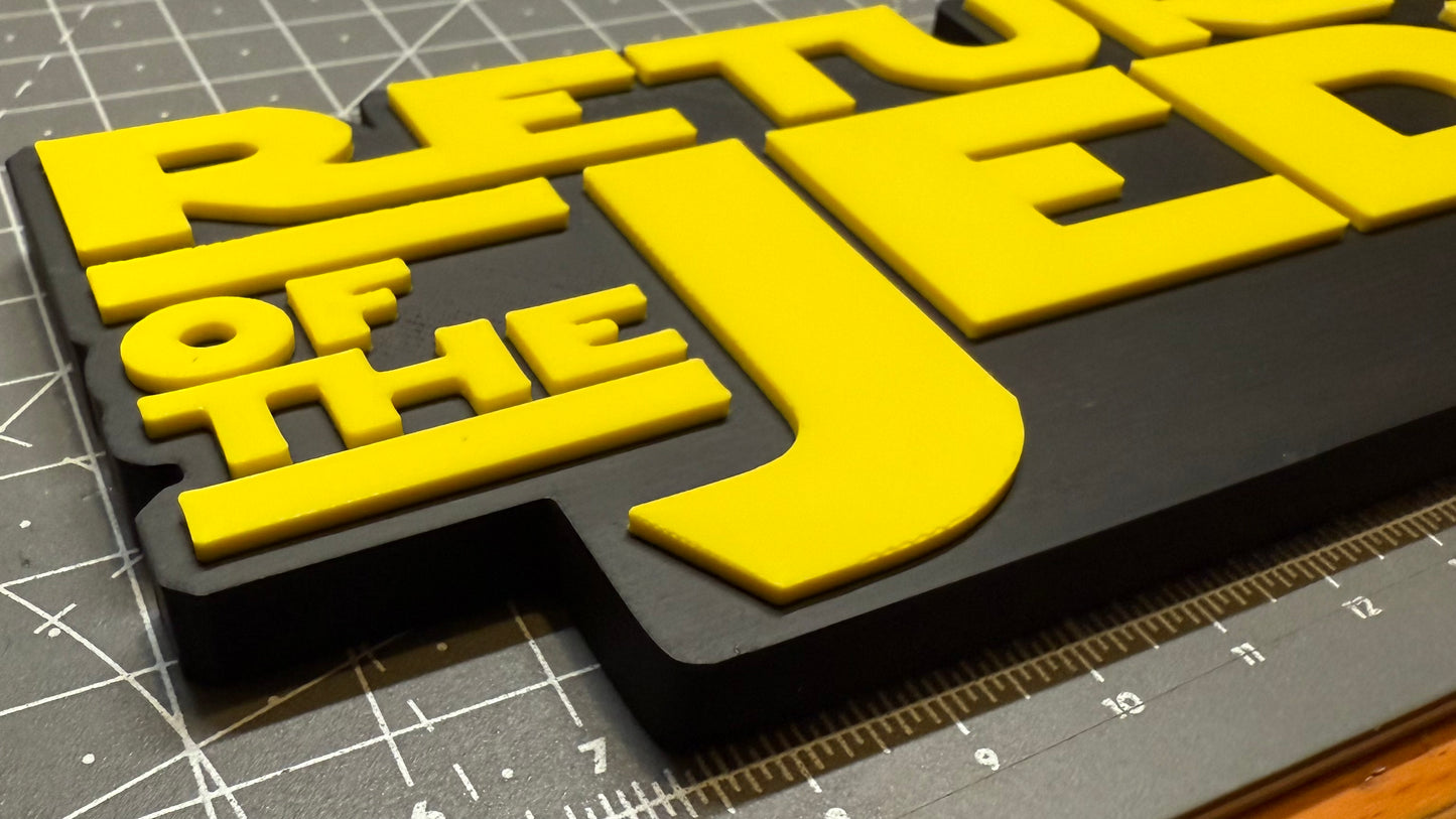Star Wars Empire Return of the Jedi Movie Logo 3 Designs - 3D Printed Sign Stand