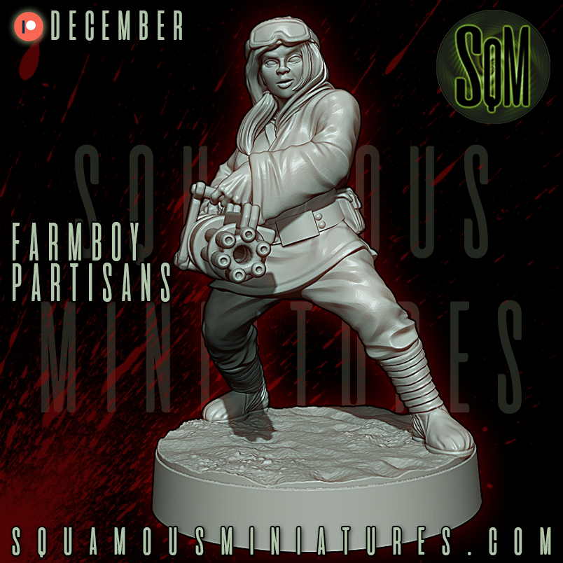 Farmboy Partisans Star Wars Legion compatible 3D Resin Miniatures Squamous