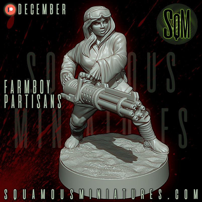 Farmboy Partisans Star Wars Legion compatible 3D Resin Miniatures Squamous