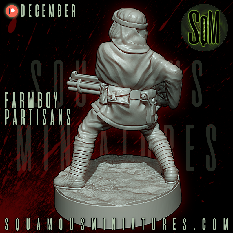 Farmboy Partisans Star Wars Legion compatible 3D Resin Miniatures Squamous