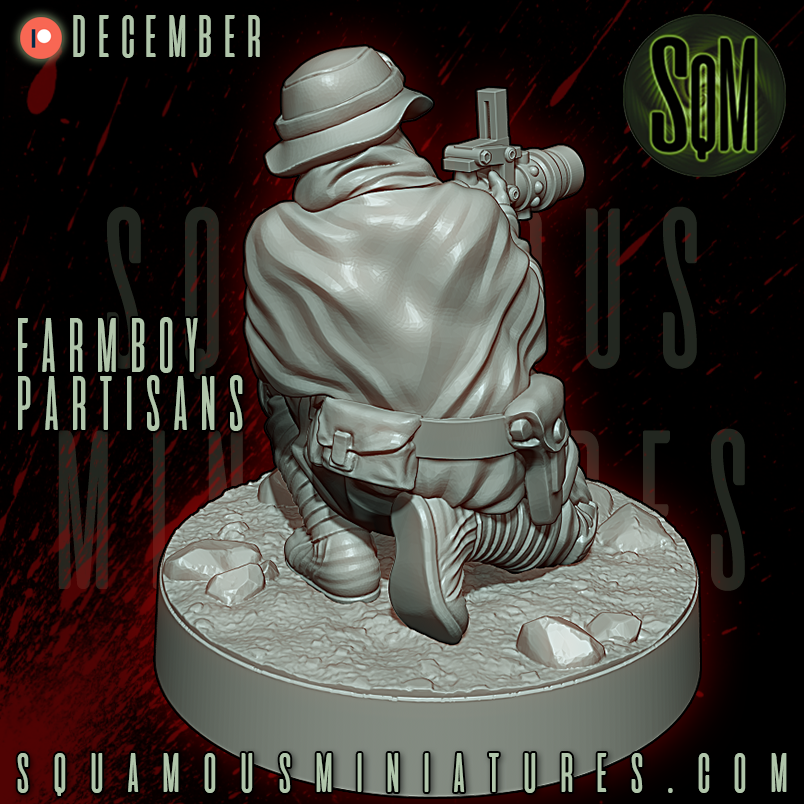 Farmboy Partisans Star Wars Legion compatible 3D Resin Miniatures Squamous