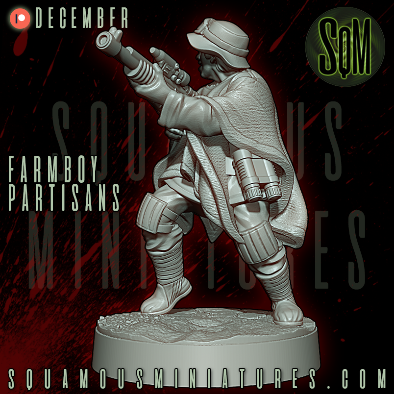 Farmboy Partisans Star Wars Legion compatible 3D Resin Miniatures Squamous