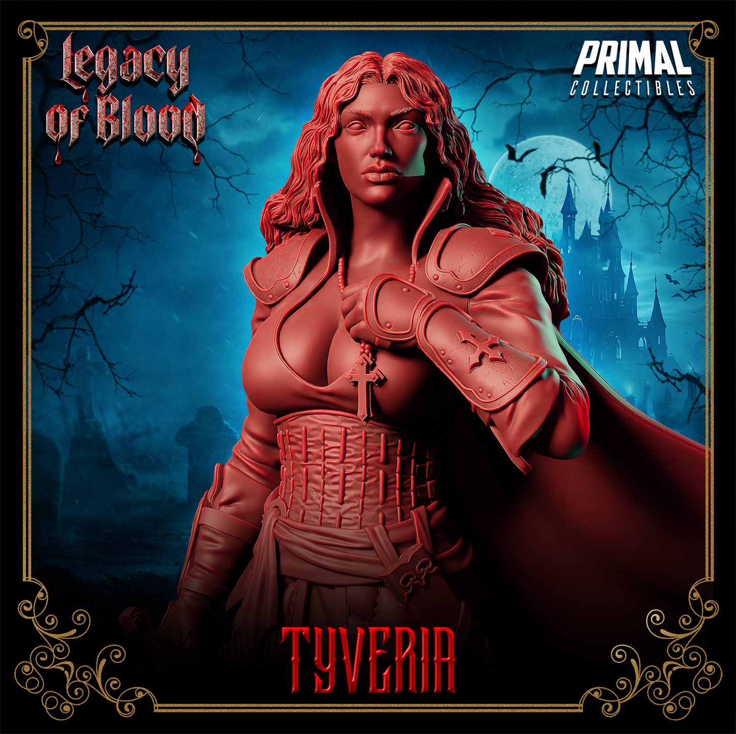 Warrior - Tyveria Fantasy compatible D&D DragonLance Miniatures Primal