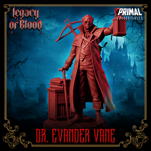 Human - Dr. Evander Vane Fantasy compatible D&D DragonLance Miniatures Primal