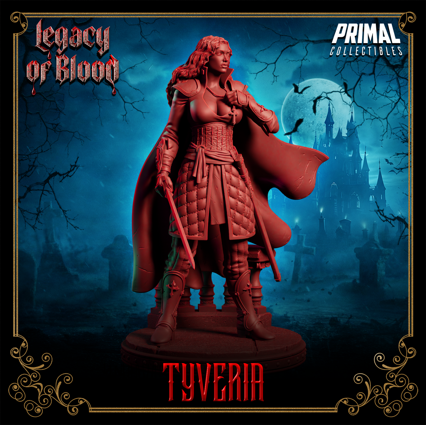 Warrior - Tyveria Fantasy compatible D&D DragonLance Miniatures Primal