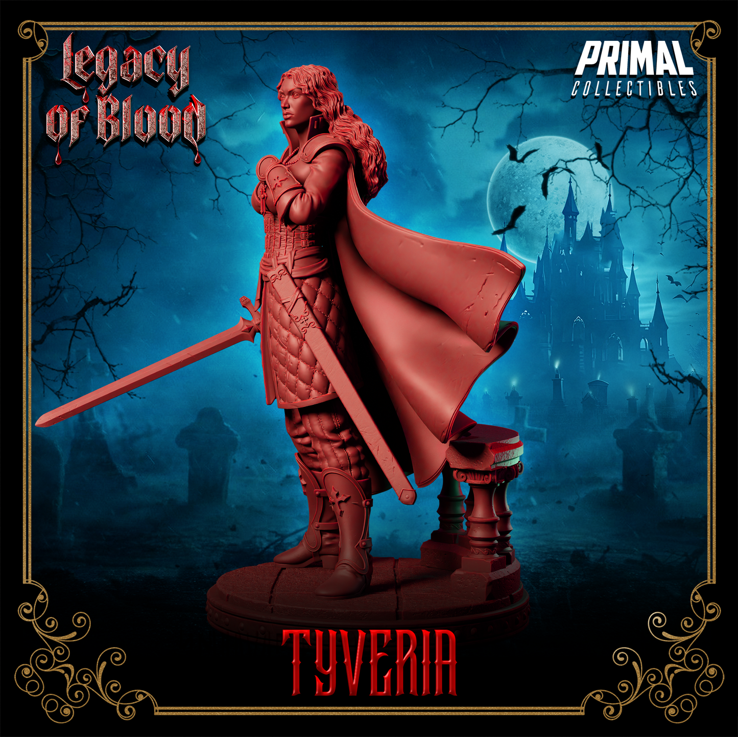 Warrior - Tyveria Fantasy compatible D&D DragonLance Miniatures Primal