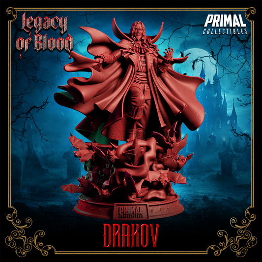 Vampire Lord - Big Drakov Dracula Fantasy compatible D&D DragonLance Miniatures Primal (Copy)