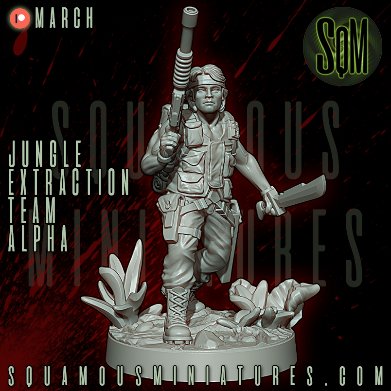 Jungle Extraction Team Alpha Predator Star Wars Legion compatible 3D Resin Miniatures Squamous