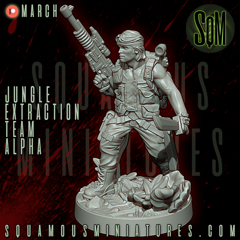 Jungle Extraction Team Alpha Predator Star Wars Legion compatible 3D Resin Miniatures Squamous