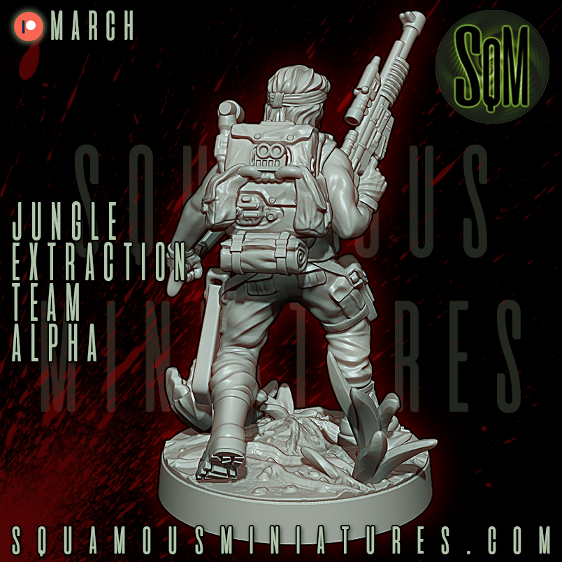 Jungle Extraction Team Alpha Predator Star Wars Legion compatible 3D Resin Miniatures Squamous