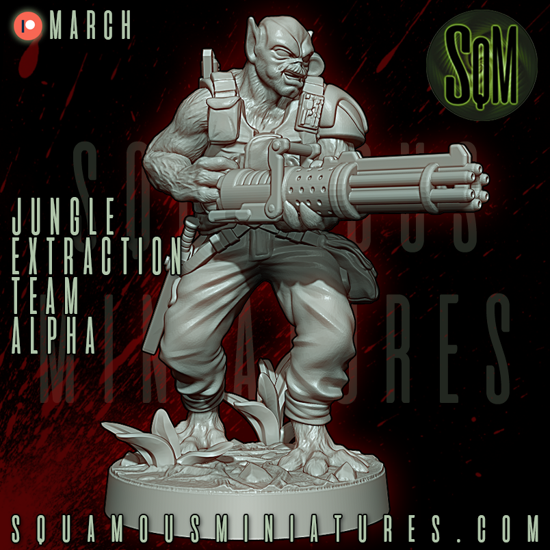 Jungle Extraction Team Alpha Predator Star Wars Legion compatible 3D Resin Miniatures Squamous