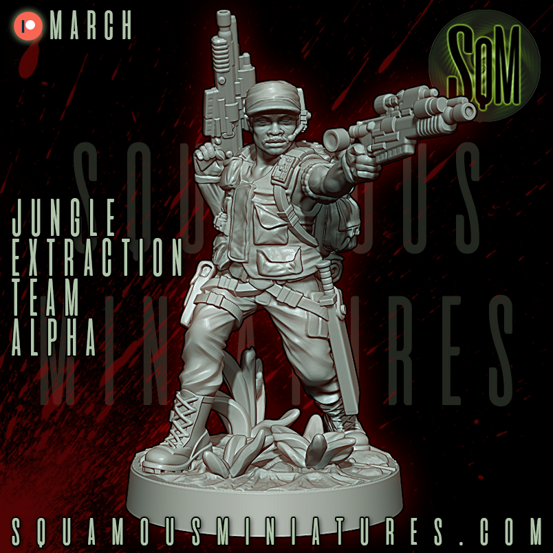 Jungle Extraction Team Alpha Predator Star Wars Legion compatible 3D Resin Miniatures Squamous